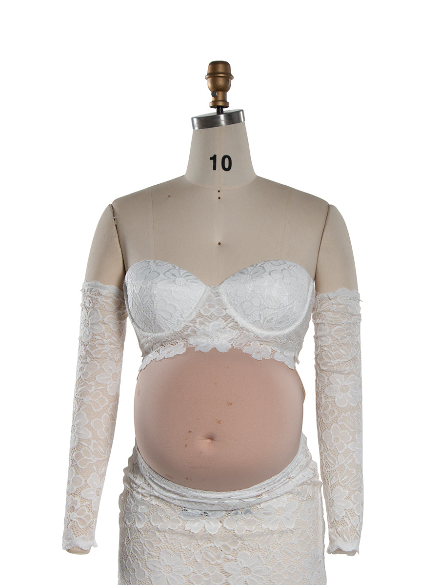 Hollow Sexy Lace Bodycon Dress Maternity Photoshoot Dress  Pregnancy Dress Shoot YW251030