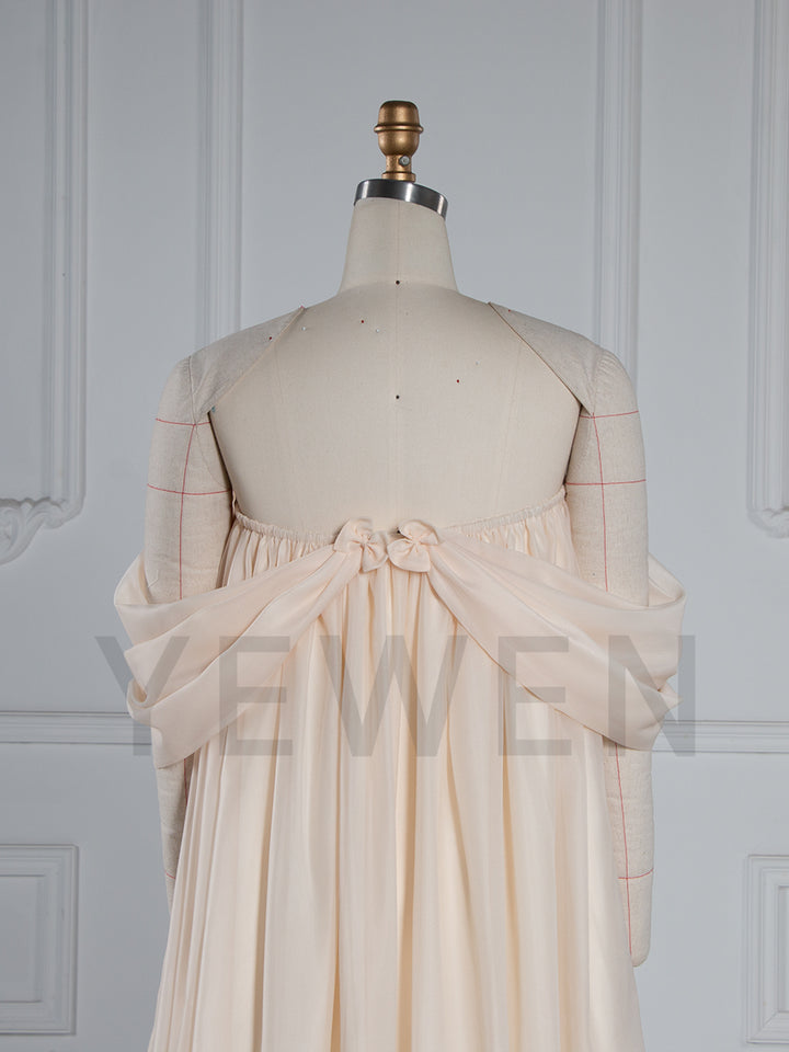 Off Shoulder Organza Photoshoot Dress Beach Maxi Dress YW251027