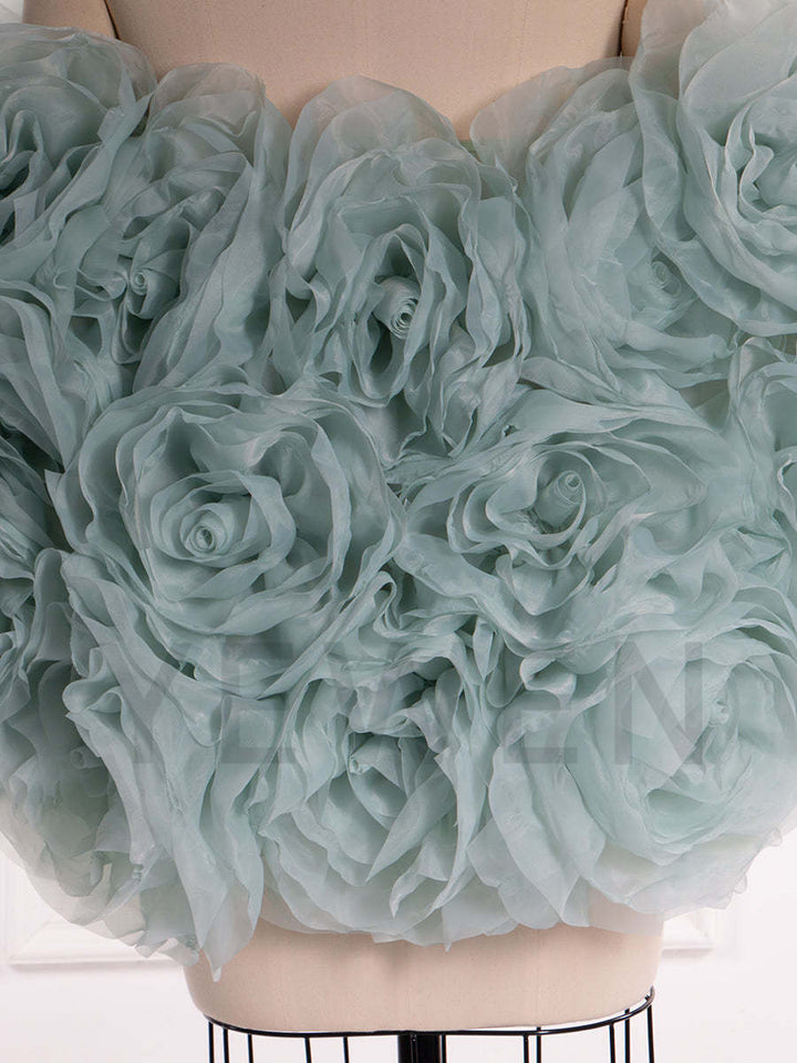 Gorgeous Handmade 3D Floral Shawl Photography Cape YW250040-1