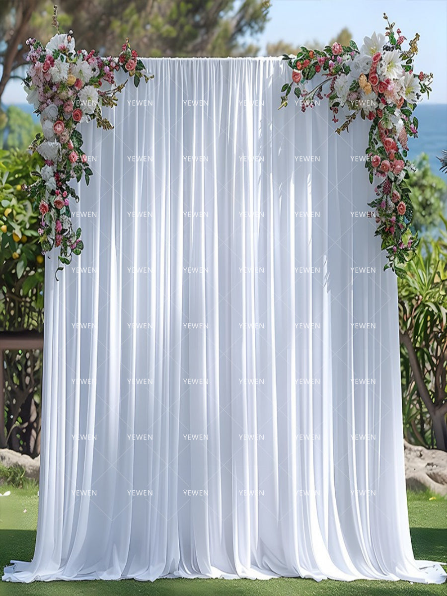Wedding Backdrop Elastic Cloth Through Rod for Photography and Wedding Scenes YW2603102D