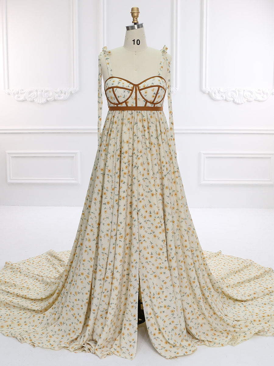 floral chiffon maternity dress Ivory Floral Chiffon Ruffle Maternity Maxi Dress Large