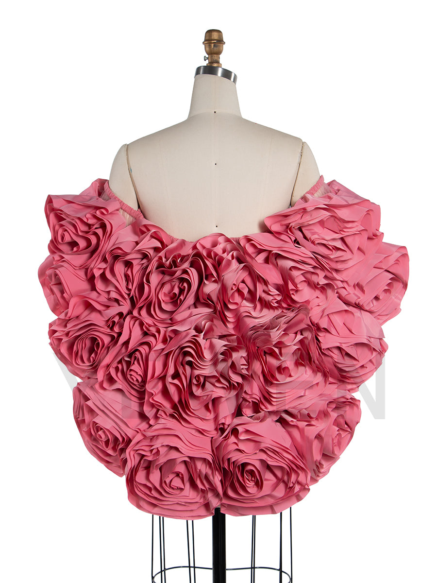 3D Flower Bridal Cape Wedding Cover Up for Women Personalized Shawl Maternity Photoshoot Accessories Elegant Cloak YW250055