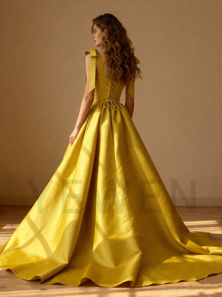 Luxurious Women's Evening Dress Off Shoulder Long Prom Dress Custom Made