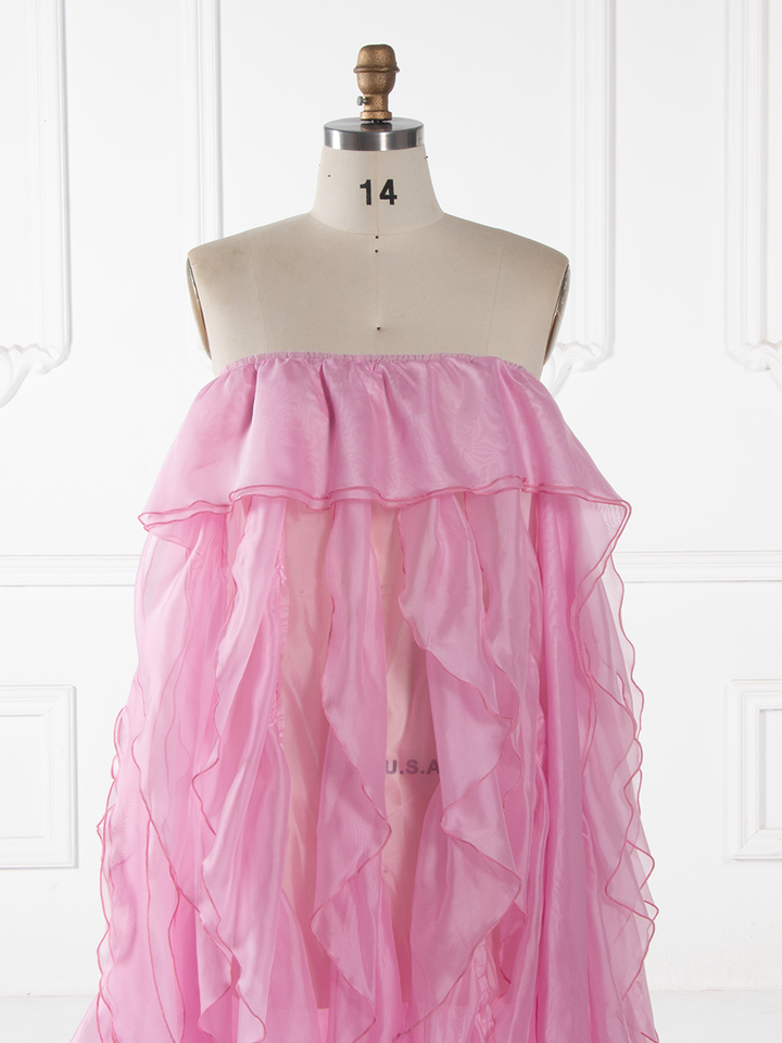 Maternity Dress for Photo Shoot Ruffles Organza Maternity Dress YW260219