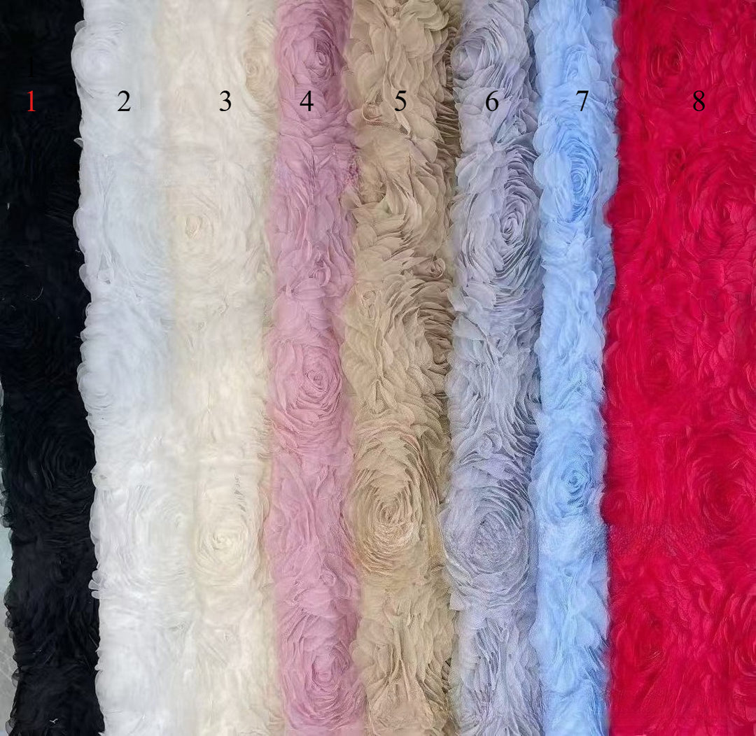 Exquisite Sweetheart 3D Flowers Dress for Maternity Photoshoot YW251026