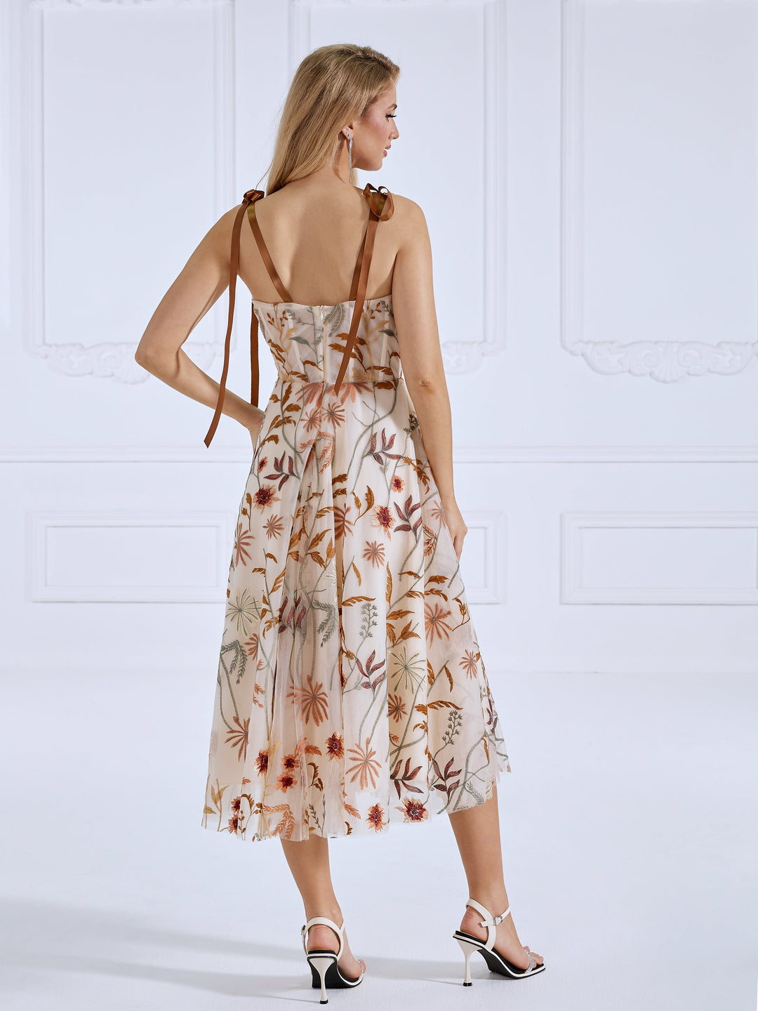 Flair Afternoon Tea Dresses Midi Party Dress YW231068