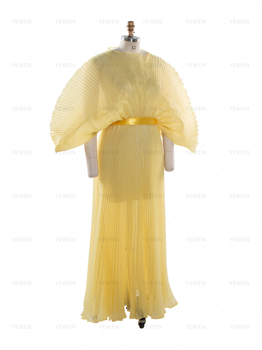 Puffy Sleeves Organza Photoshoot Dress Sexy Evening Party Gown
