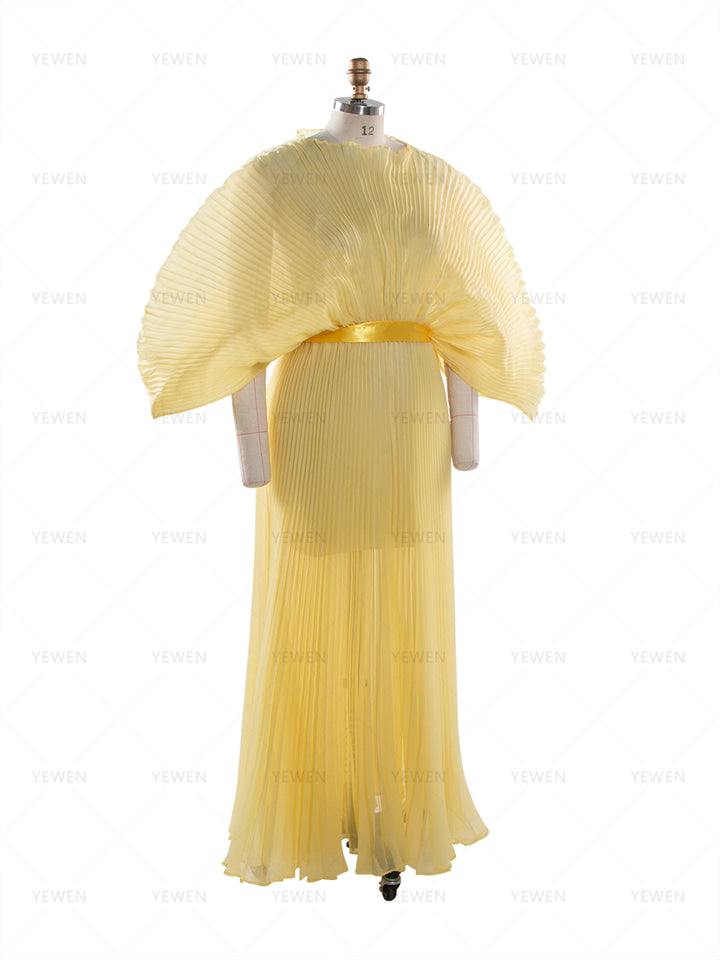 Puffy Sleeves Organza Photoshoot Dress Sexy Evening Party Gown