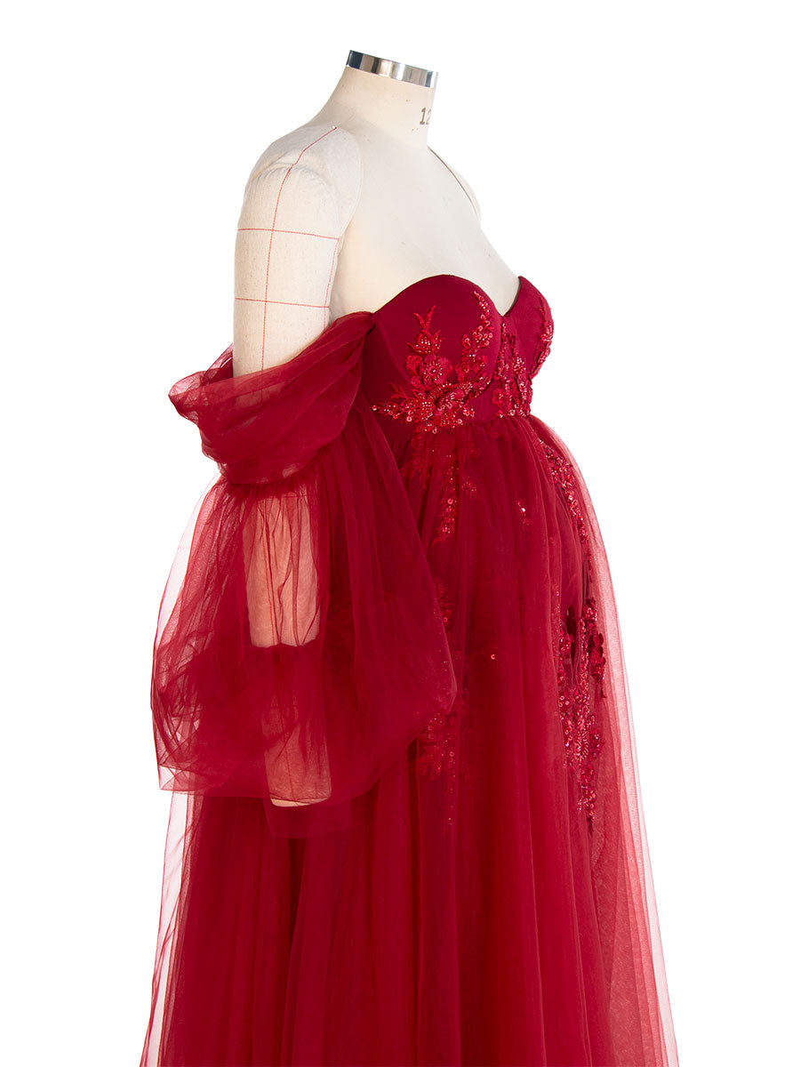 Burgundy Maternity Photoshoot Dress for Pregnancy Photography Sessions Baby Shower Dress Gift for Her YW240131 yewendress Burgundy Maternity Photoshoot Dress for Pregnancy Photography Sessions Baby Shower Dress Gift for Her YW240131 yewendress