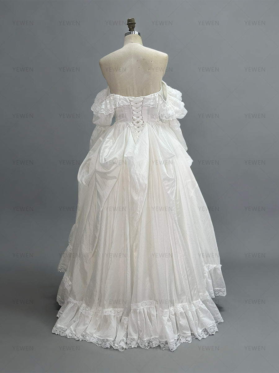 Off-the-shoulder Gown with Adjustable Train Elegant Special Event Ball Gown YW260265-1