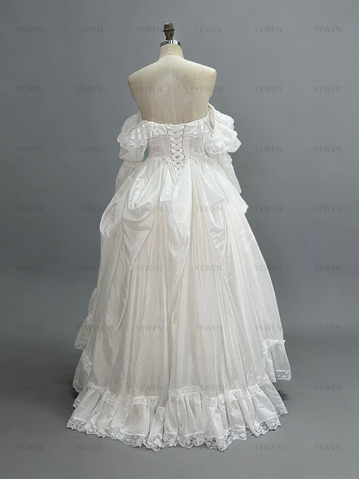 Off-the-shoulder Gown with Adjustable Train Elegant Special Event Ball Gown YW260265-1