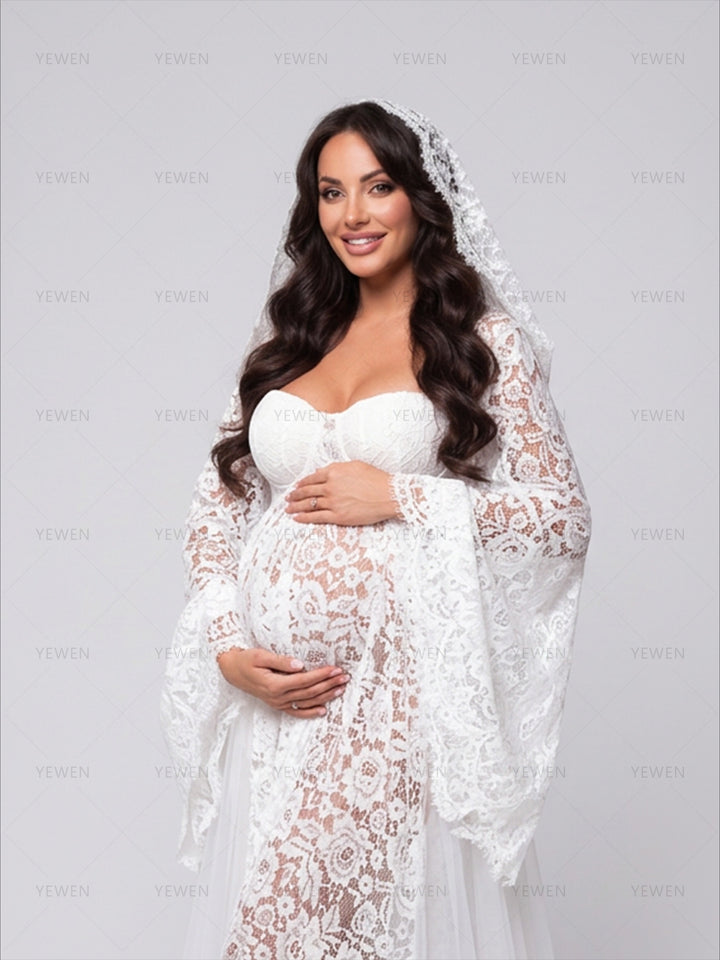 Pregnancy Photo Session Dress Photo Prop Maternity Dress for Baby Shower YD260706