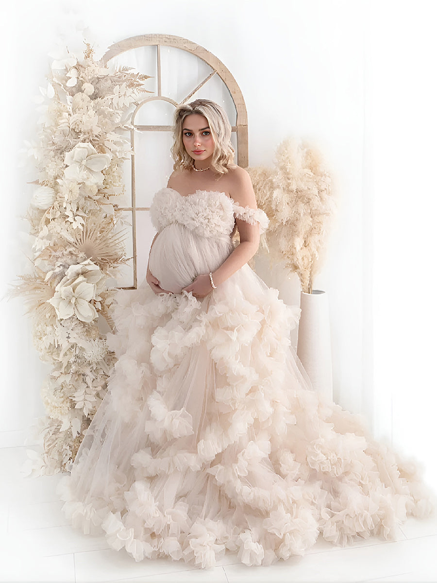 Tulle Maternity Dress yewendress Tulle Maternity Dress yewendress