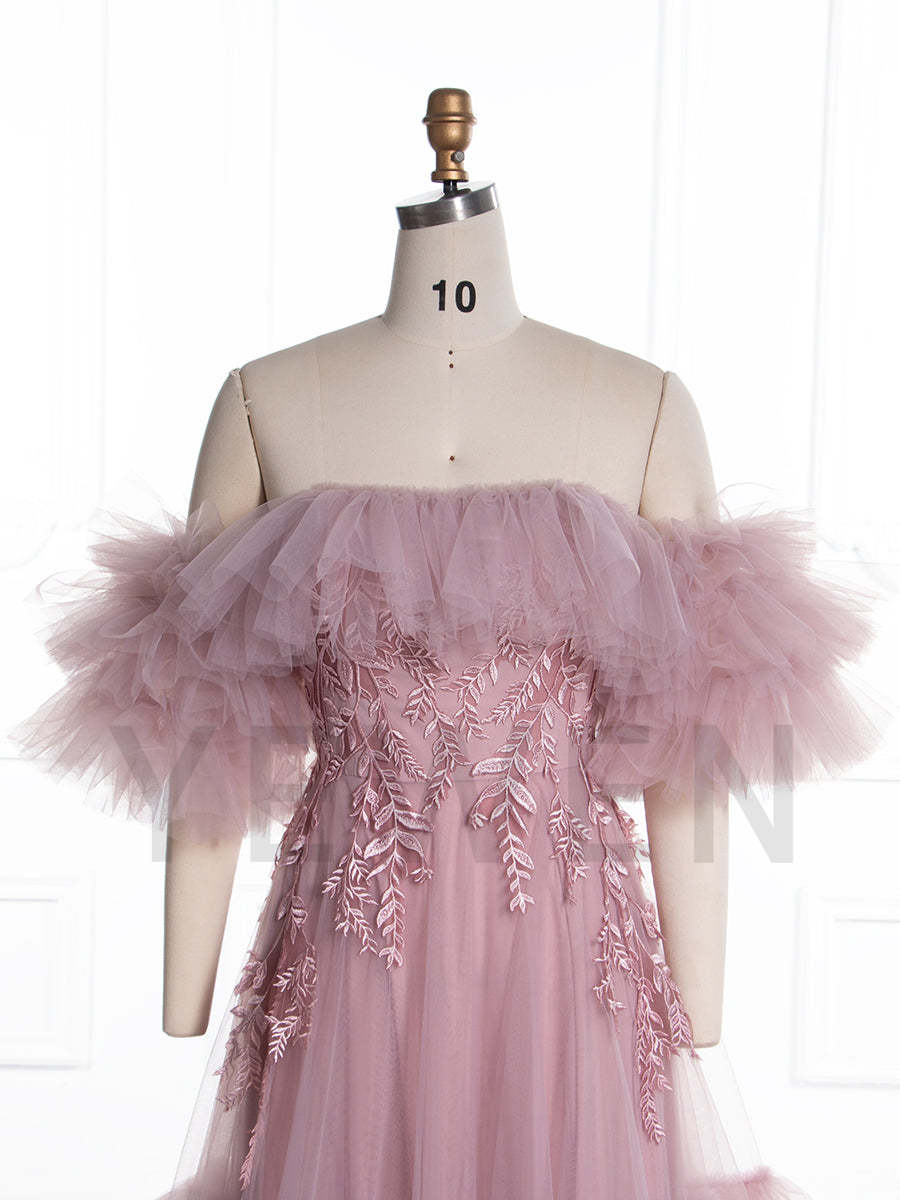 Tulle with Embroidery Lace Dress for Photo Shoot  YW250036