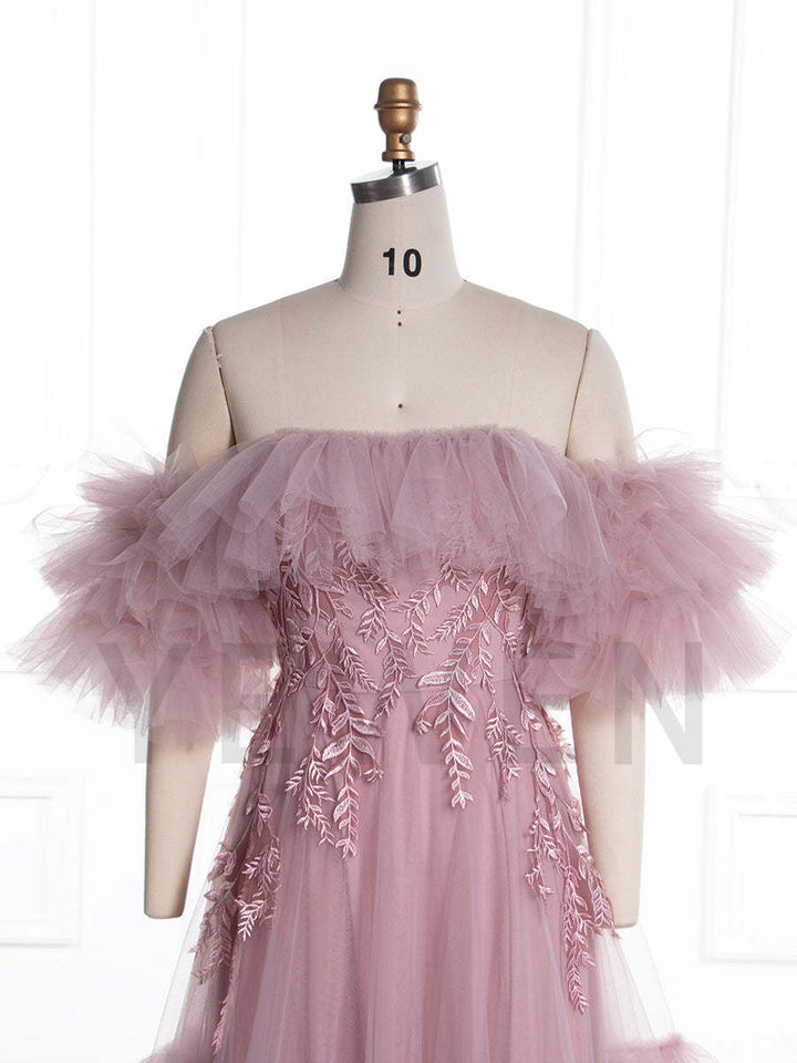 Tulle with Embroidery Lace Dress for Photo Shoot  YW250036