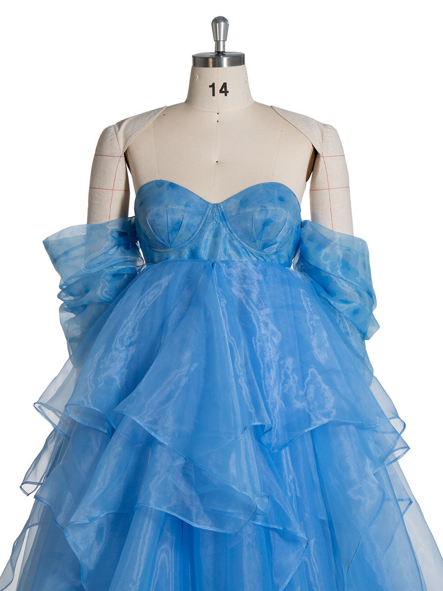 Blue organza Maternity Baby Shower Dresses Colored Wedding Dresses Lon yewendress Blue organza Maternity Baby Shower Dresses Colored Wedding Dresses Lon yewendress