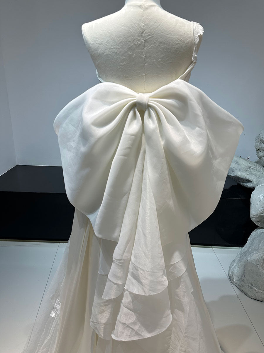 ivory satin ribbon for wedding dress Gwen Studios 1.5" Double Faced Satin, 50 Yards