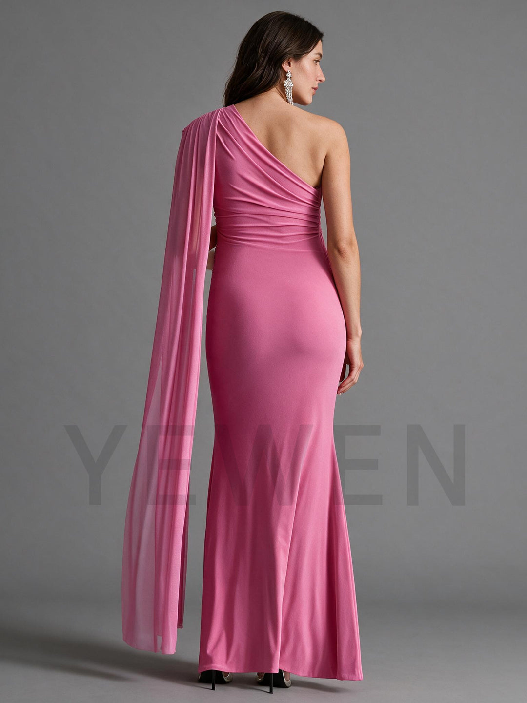 Pink Maternity Maxi Dress Baby Shower Photoshoot