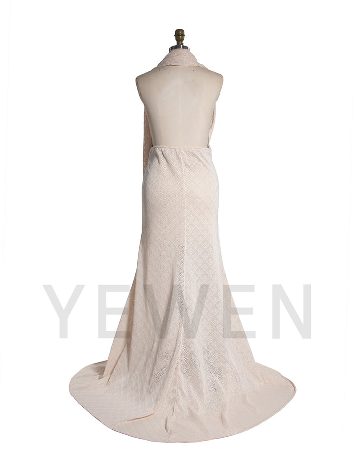 Stretchy kniting Mermaid Maternity Dresses for Photoshoot YW251028