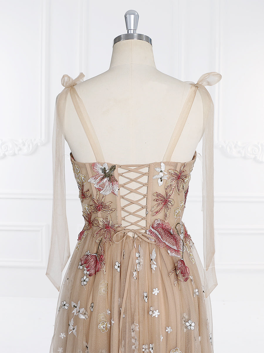 Embroidery Tulle Tea Party Dresses for Woman Short Prom Dress YW231062 yewendress Embroidery Tulle Tea Party Dresses for Woman Short Prom Dress YW231062 yewendress