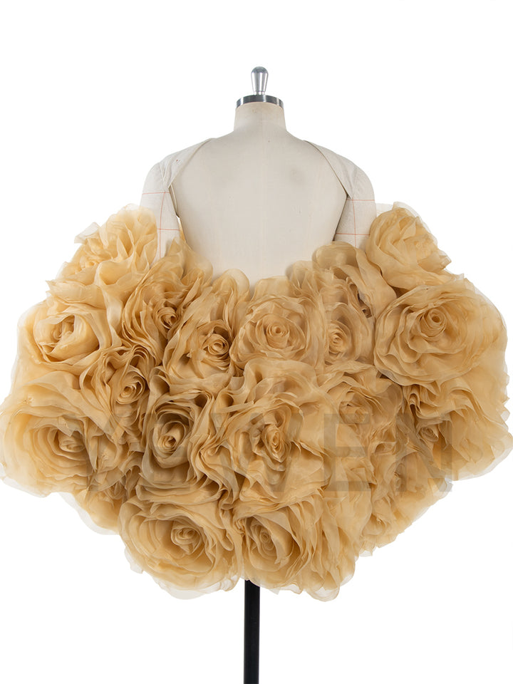 Gorgeous Handmade 3D Floral Shawl Photography Cape YW250040-1