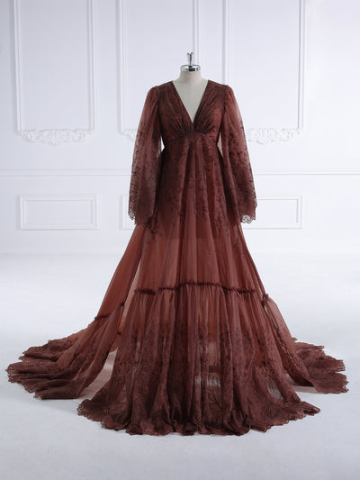 Boho Lace Dress For Photo Shoot , Woman Maxi Dress Photography Props