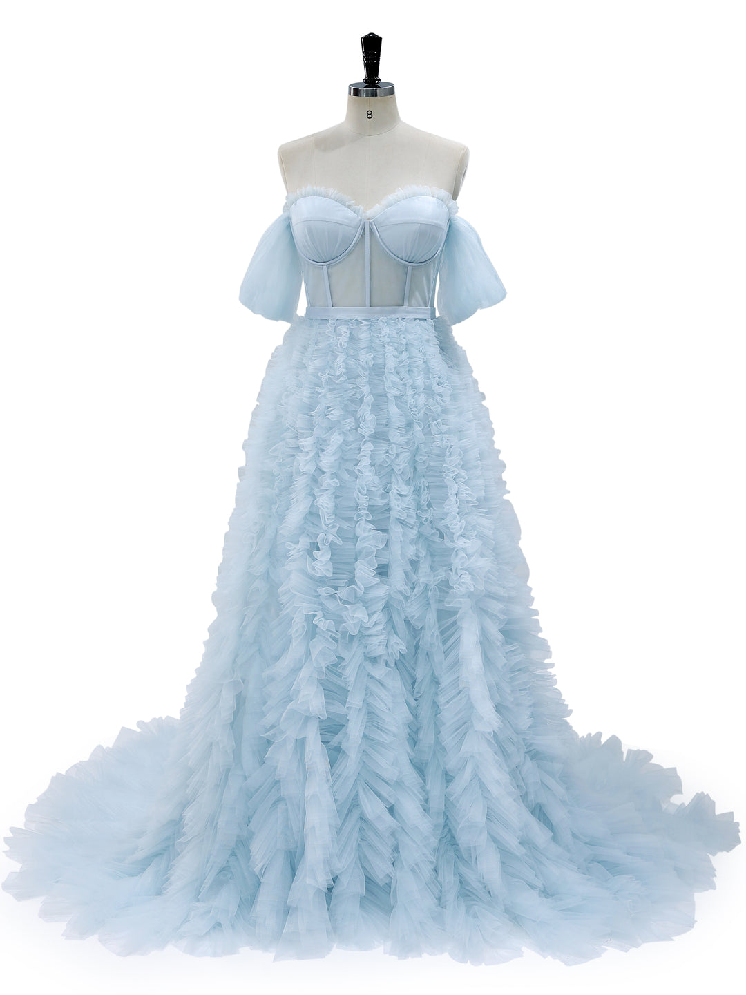 Elegant Corset Top with Ruffles Prom Dress Photo Shoot Photography Gow yewendress Elegant Corset Top with Ruffles Prom Dress Photo Shoot Photography Gow yewendress