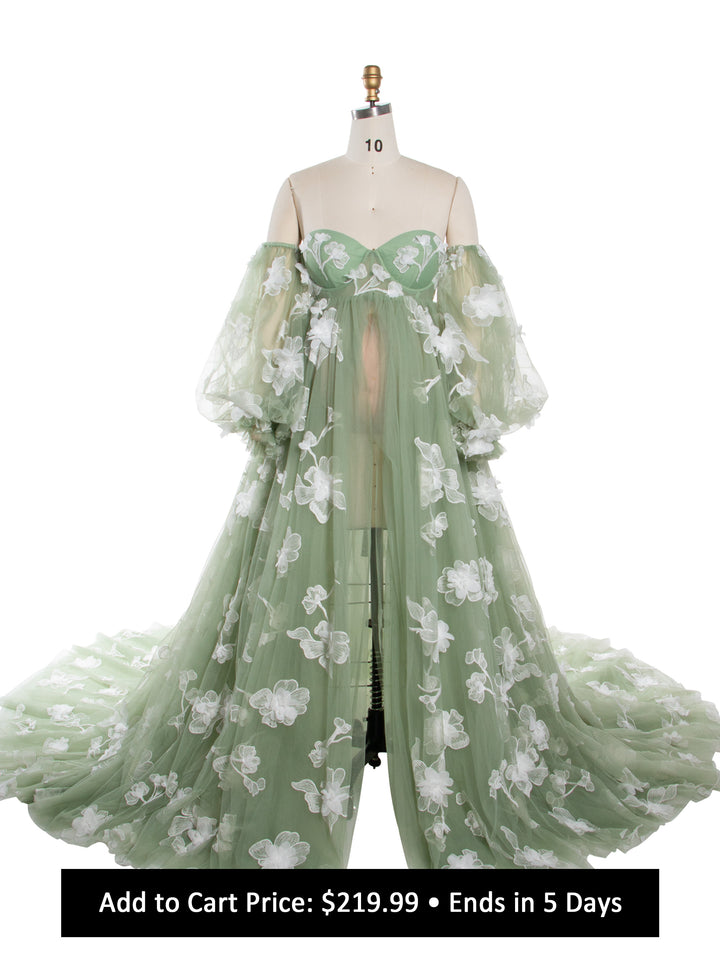 High Waist Pregnant women Gown Maternity Dress for Baby Shower YW251058