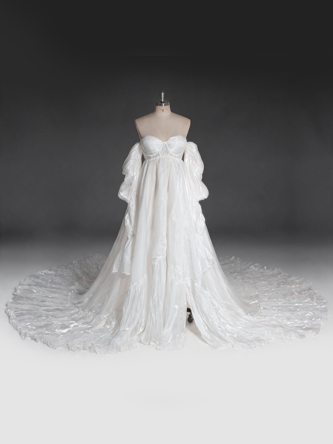 1M Train High Waist Maternity Dress for Photo Shoots Photography Props YW231009-1