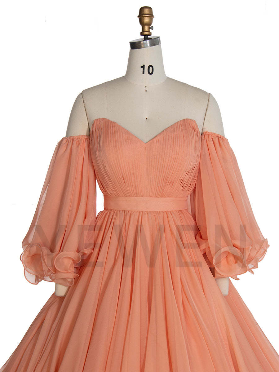 Silky Chiffon Fluffy Dress Large Festival Dress Women Puffy Photoshoot Dress YW240040 yewendress Silky Chiffon Fluffy Dress Large Festival Dress Women Puffy Photoshoot Dress YW240040 yewendress
