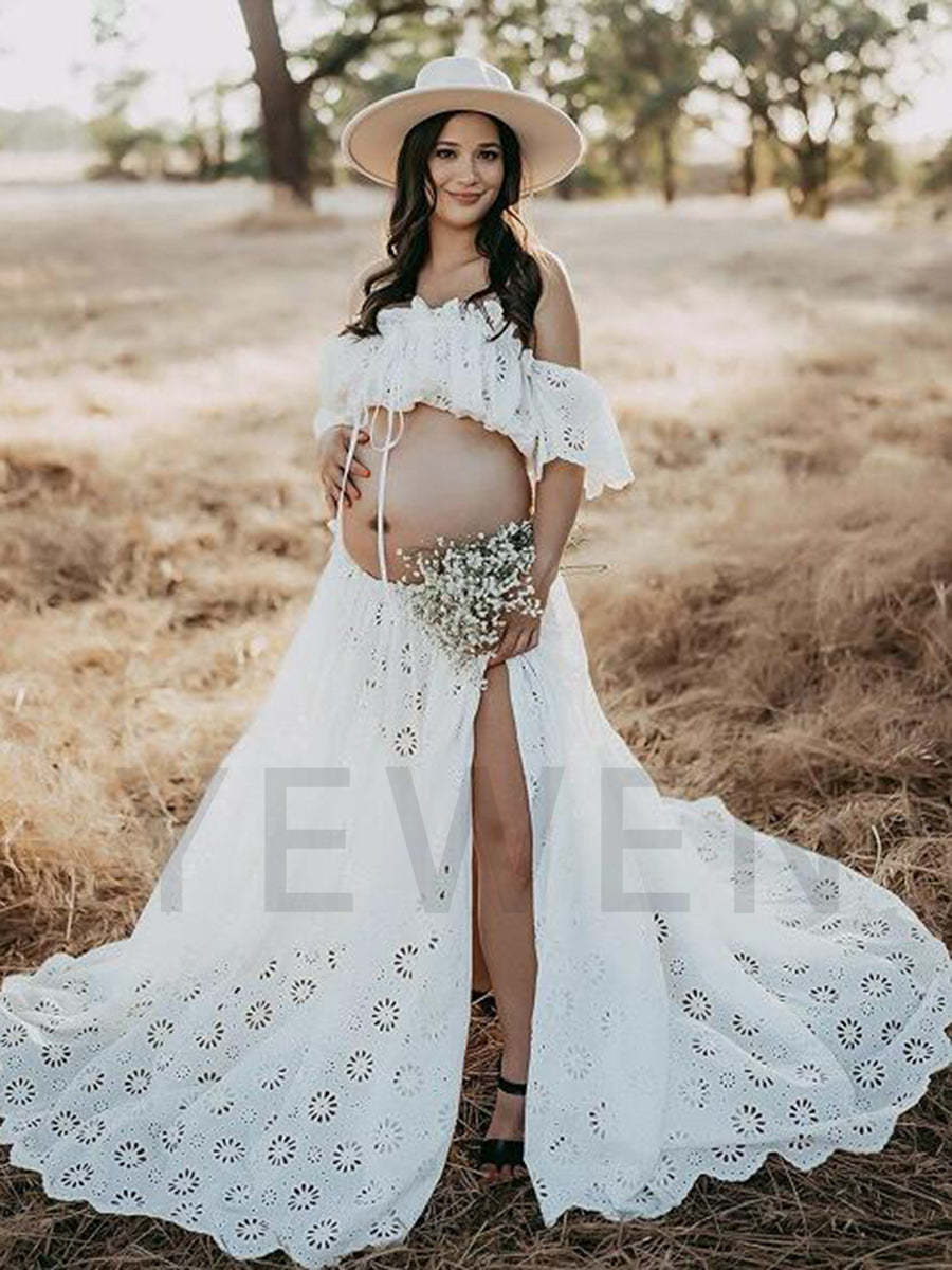 Boho Maternity Dress for Photo Shoot Boho Maxi Dress Beach Wedding YW2