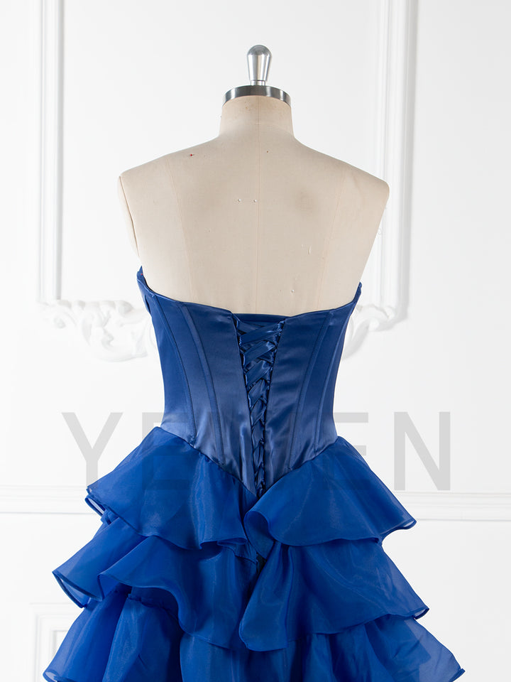 Gorgeous A Line Off The Shoulder Long Prom Dress With Ruffles YW240048