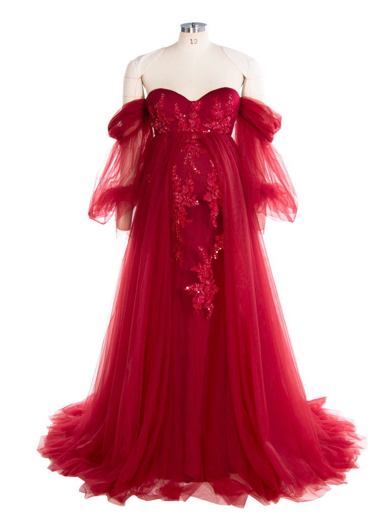 burgundy maternity dresses for photoshoot Athena Maternity Photoshoot Dress