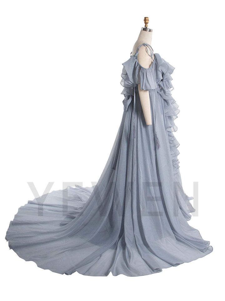 Elegant Organza Dress with Ruffles Women Corset Birthday Party Dress Photoshoot YW243167