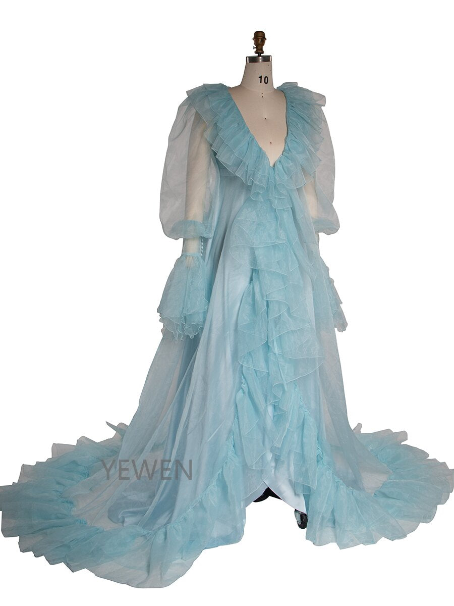 Maternity Dress for Photoshoot Pregnancy Dress Photoshoot Robe with Slip YW250077