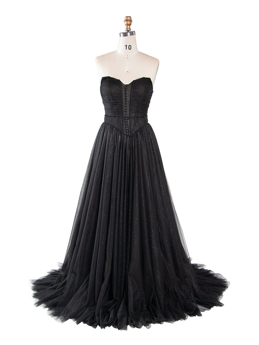 A Line Pink Tulle Dress Corset Prom Dress Princess Bridal Shower Dress YW250075