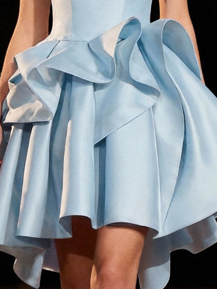 Satin Evening Dress Birthday Banquet Dress