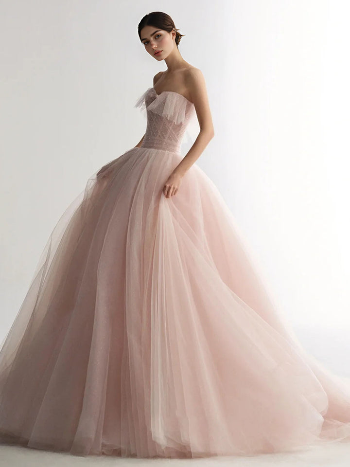 Customized Woman Colored Wedding Dress Elegant Evening Gown