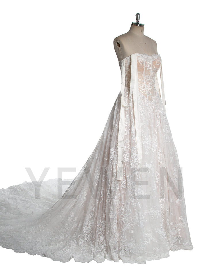 Luxury Lace Wedding Gown Classic Bridal Dress YW250072