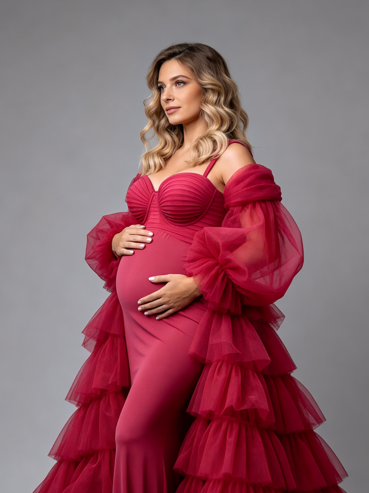 Pregnancy Photoshoot Dress Maternity Session Outfit Baby Shower Dress