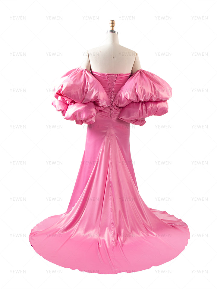 Maternity Photoshoot Dress Dramatic Puffy Sleeves Pregnancy Shooting Dress for Pregnant Women YW260254