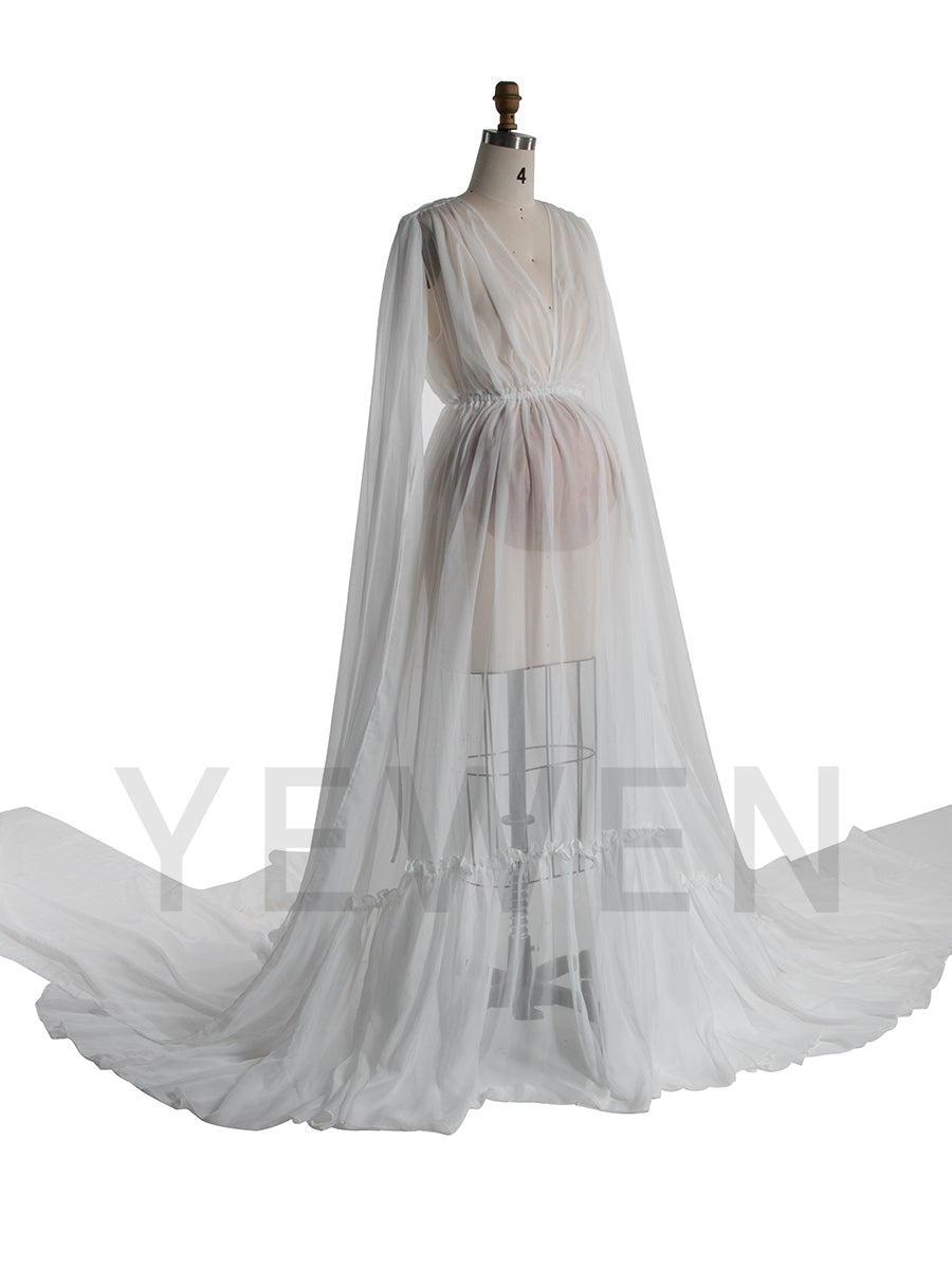 Sexy Sheer Maternity Dress Pregnancy Gown for Photo Shoot YW260222