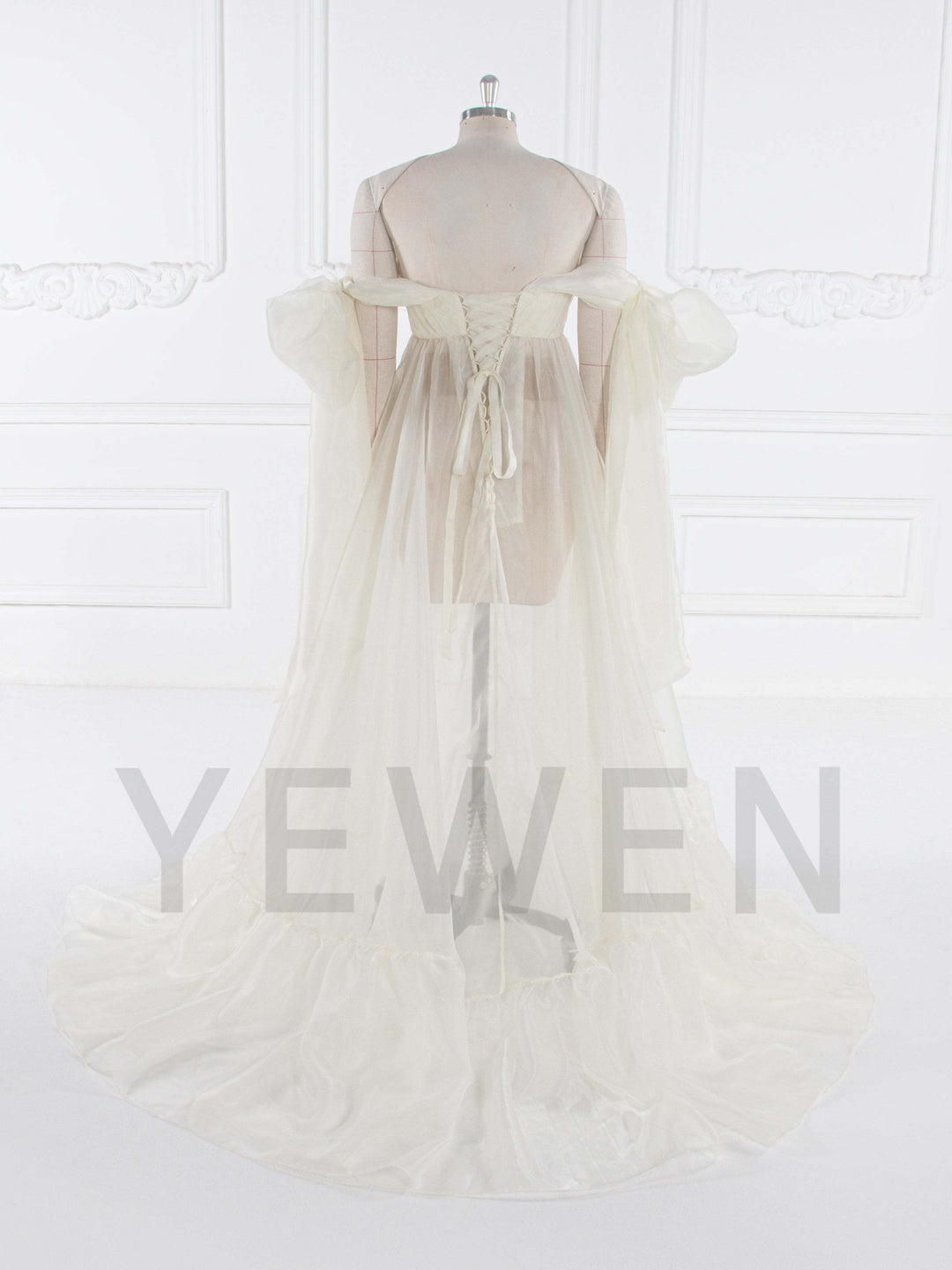 Silk Soft Organza Maternity Baby Shower Dress Summer Maternity Dress for Photoshoot YW240019