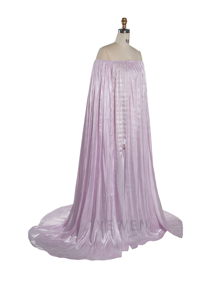 Elegant Off Shoulder Maternity Dress Photoshoot Pregnancy Gown for Baby Shower YW250096