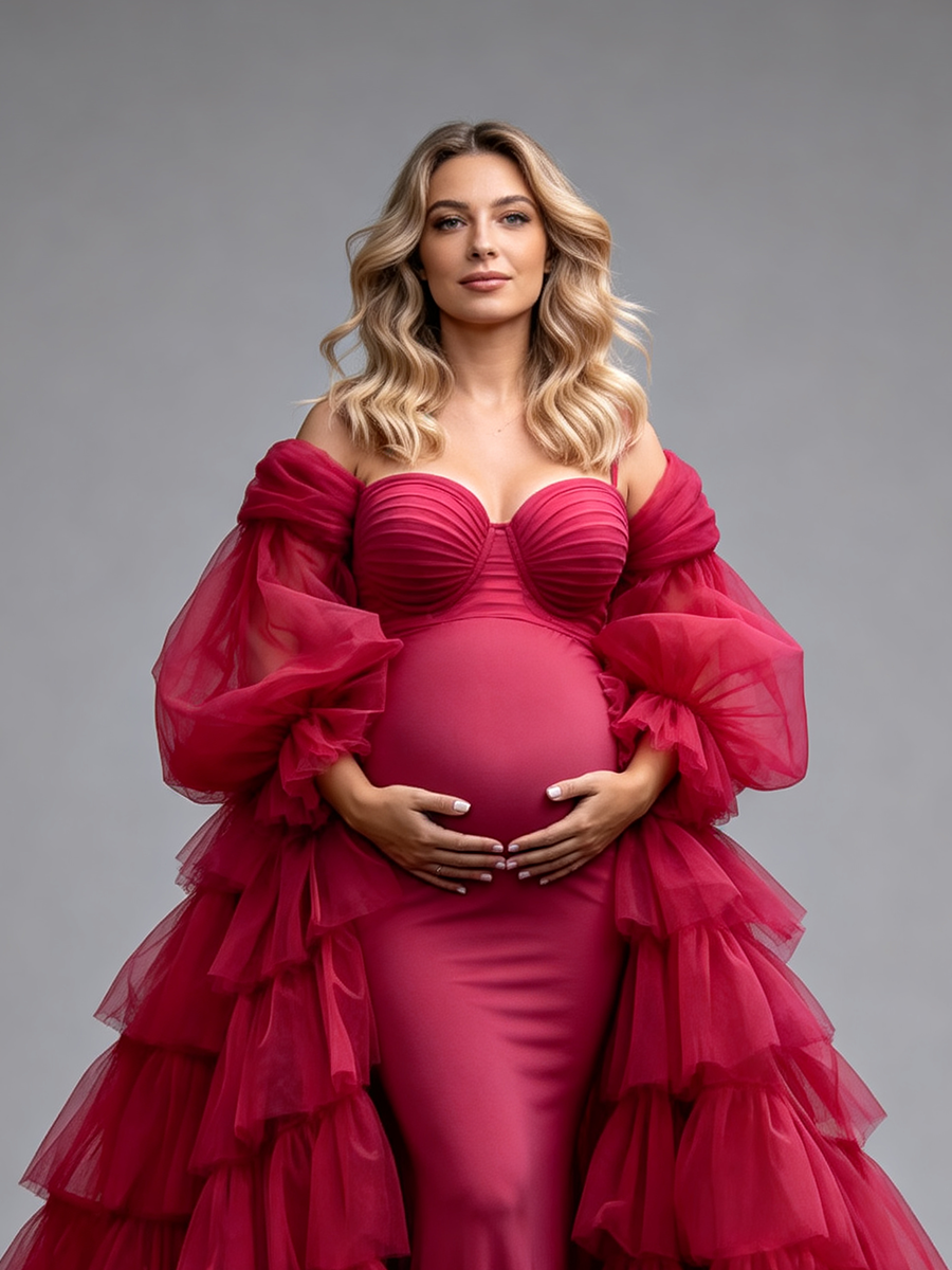 Pregnancy Photoshoot Dress Maternity Session Outfit Baby Shower Dress