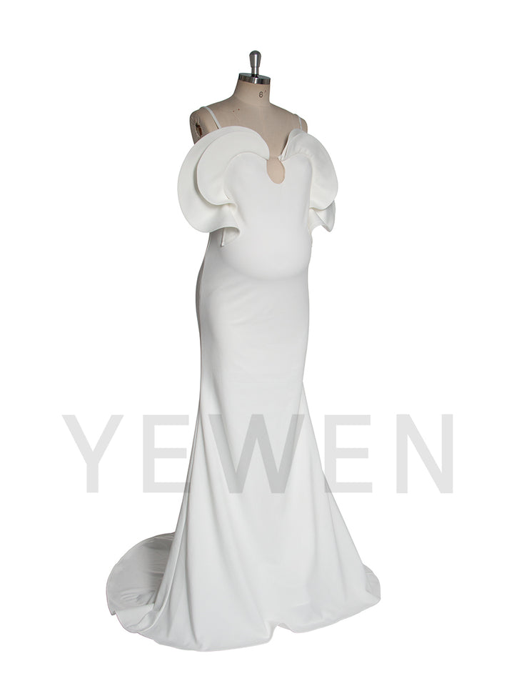Mermaid Maternity Photoshoot Dress Photoshoot Outfit Baby Shower Gown YW250078