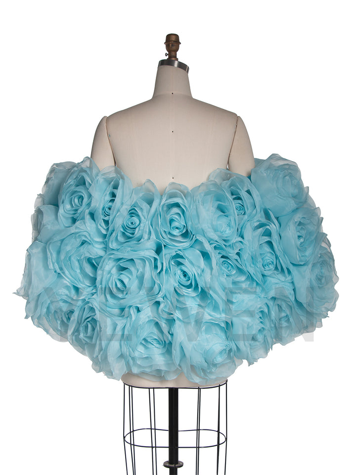 Gorgeous Handmade 3D Floral Shawl Photography Cape YW250040-1