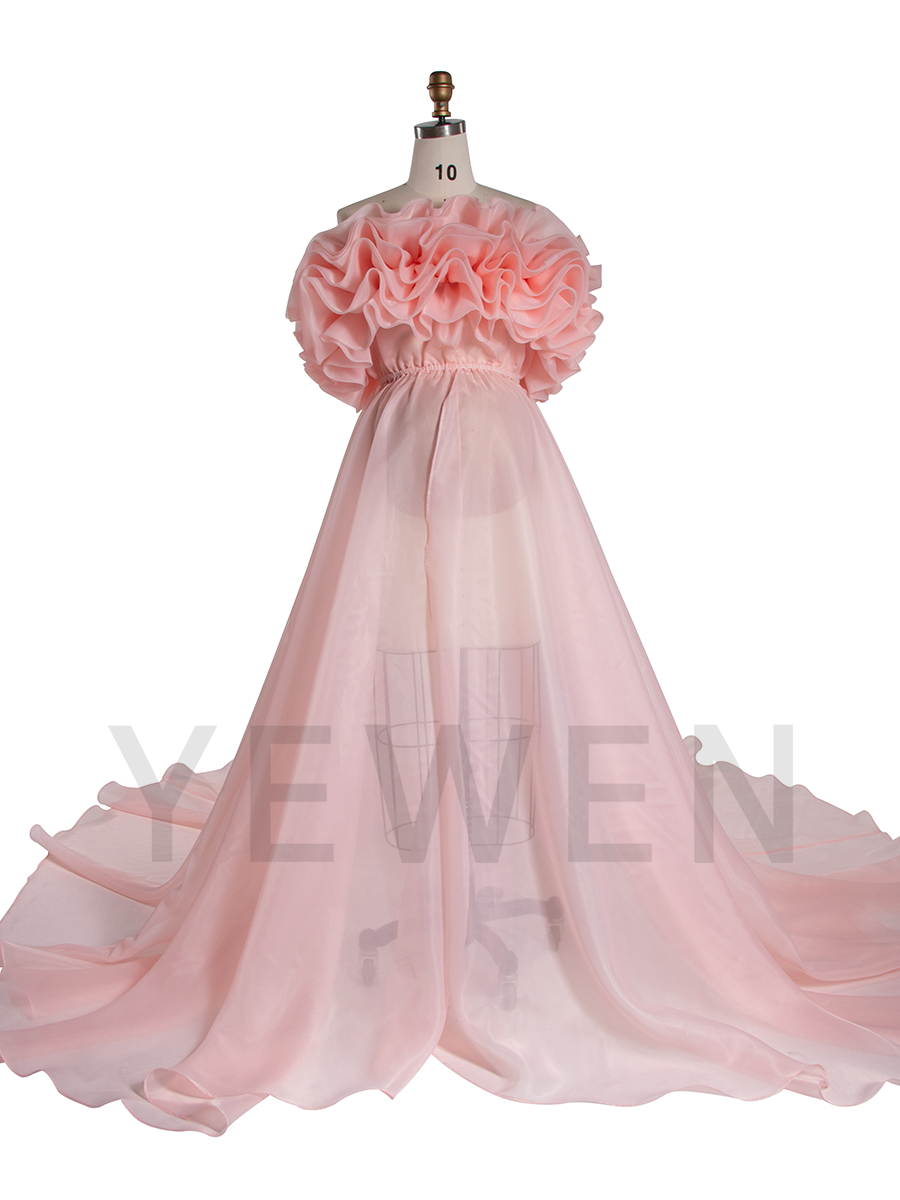 Elegant Organza Maternity Dress Photoshoot Pregnant Photoshoot Outfit YW260227