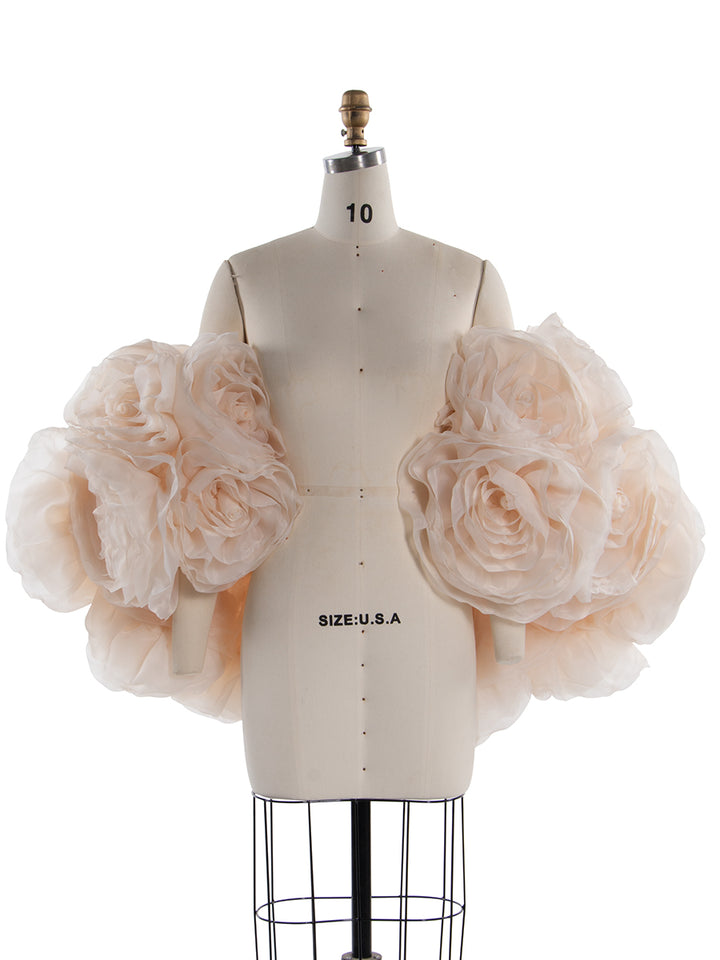 Gorgeous Handmade 3D Floral Shawl Photography Cape YW250040-1