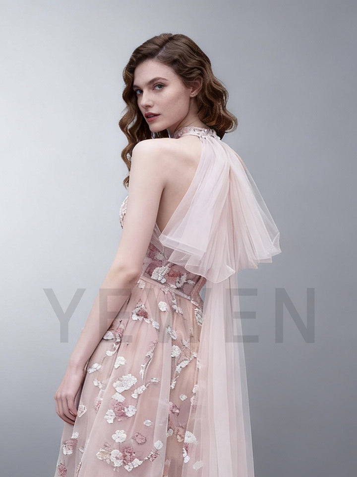 Luxury French sequin embroidery Evening Dress Women Night Banquet Gown